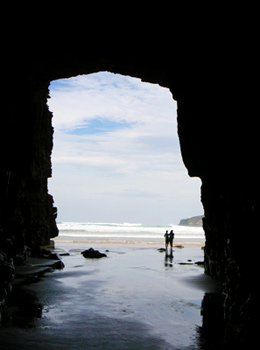 Catlins cathedral cave