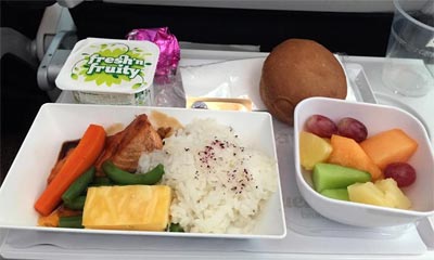 ニュージーランド航空　エコノミークラス　機内食